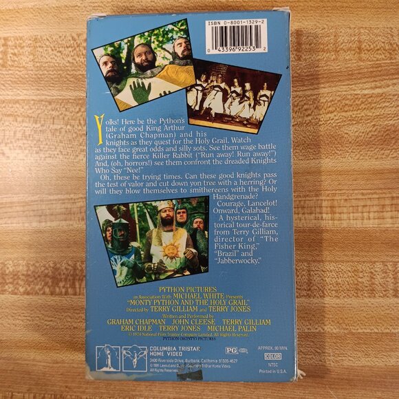 Monty Python and the Holy Grail 1975 VHS Terry Gilliam Jones British Comedy VTG - Picture 2 of 7